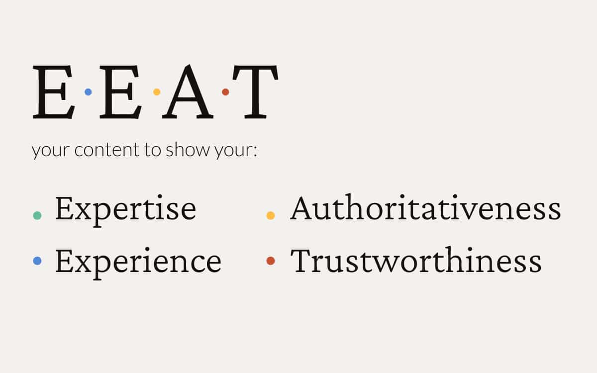 EEAT: Google prioritizes first-person experience